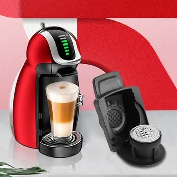 Nespresso Kapsül Adaptörü Paslanmaz Çelik Uyumlu Yeniden Kullanılabilir Coffeeware Pod Dolce Gusto Kahve Makinesi Parçaları için