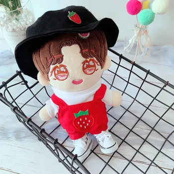 20cm Bebek Peluş oyuncak bebek Giysileri Güzel Çilek Jartiyer takım Doldurulmuş Oyuncaklar Bebek Aksesuarları Kore Kpop EXO Idol Bebek