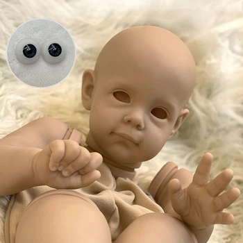 24 İnç Yeniden Doğmuş Bebek Kiti Maggi Yürümeye Başlayan Kız Taze Renk Bitmemiş DIY Bebek Parçaları çocuk Noel Bebek Oyuncak Yeniden Doğmuş bebek kiti