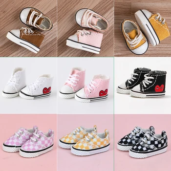 Obitsu 11 Moda kanvas ayakkabılar Ob11 Bebek Aksesuarları Mini Oyuncak Sneaker Ayakkabı İçin Ayakabı İle 1/12 Bjd Bebek, Ymy, Gsc Dod Bebek
