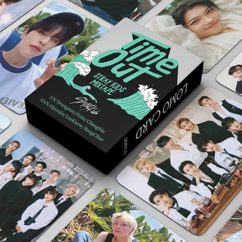 55 adet / takım Kpop Kaçak Çocuklar Photocards zaman aşımı Lomo Kartları Erkek Fotoğraf Kartı Straykids Albümü Kartpostal Hayranları Hediye 2022 Yeni