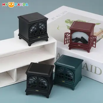 Dollhouse minyatür şömine ısıtıcı simülasyon mobilya Modeli Süsler DIY Bebek ev hayatı sahne dekor aksesuarları çocuk oyuncakları