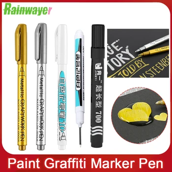 2-8 ADET Metal Su Geçirmez Kalıcı boya kalemi 1.5 mm DIY Epoksi Reçine Kalıp Kalem Öğrenci Malzemeleri Sanat Grafiti El Yapımı işaretleyici kalem