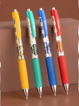 4 Adet Deli SA123 Harry Potter Hızlı Çalışma Basın Öğrenci Nötr Kalem 0.5 mm Jel Kalemler Tam İğne Siyah Mürekkep Malzemeleri Okul Ofis