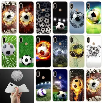 Yangın Futbol Futbol Topu Yumuşak Kılıf Kapak Xiaomi Redmi İçin 10a 9a 8a 7a 6a 5a 5 Artı 9at 6 K50 Pro Y3 Çantası