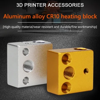 6 adet 3D Yazıcı Parçaları Hotend İsıtma Bloğu Alüminyum Alaşımlı İsıtıcı Blok Makerbot İçin MK7 MK8 Ekstruder Creality Ender 3 / CR-10S