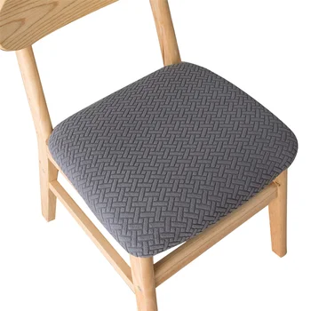 Jakarlı Yemek Sandalyesi Kapakları Streç koltuk minderi Slipcover Çıkarılabilir Yemek Sandalyesi klozet kapağı mutfak sandalyeleri housse de chais