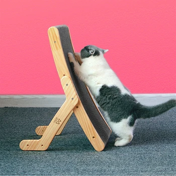 Kedi Tırmalama Panosu Dayanıklı Ahşap Oluklu Kağıt Kedi Scratcher Karton çekyat Mobilya Korumak Kedi Taşlama Pençeleri Oyuncaklar