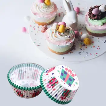100 adet Baskılı Muffin Kek kağıt bardaklar Kılıfları DIY Kek Sarmalayıcıları Pişirme Dekorasyon Parti mutfak gereçleri