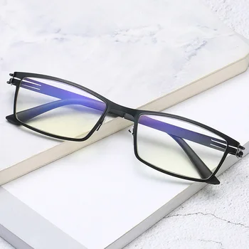 Kare Gözlük Çerçevesi okuma gözlüğü Erkekler Kadınlar İçin Bilgisayar Optik Gözlük Hipermetrop Anti Mavi ışık okuma gözlüğü