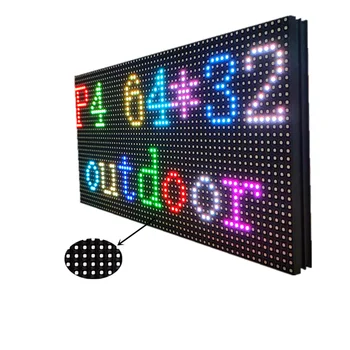 LED Ekran Modülü P4 Açık 256x128mm 64x32 Piksel HUB75 RGB SMD Tam Renkli LED Matris İşareti