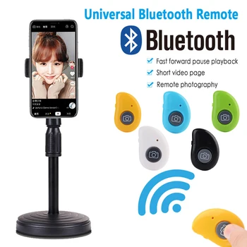 Kablosuz bluetooth zamanlayıcı selfie sopa Deklanşör Kablosuz Uzaktan Kumanda IOS Android için