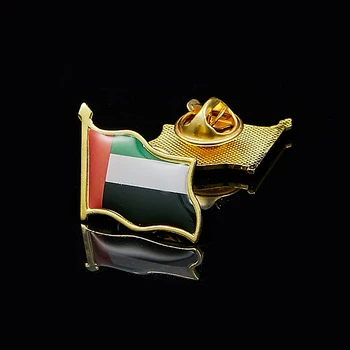 Birleşik Arap Emirlikleri Bayrağı Pin Broş Metal Yaka Pin Broş Rozeti Takı / Çanta Aksesuarları