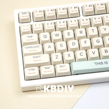 KBDıy 128 Tuşları XDA Profil PBT Keycaps Retro Özel Anahtar Kapaklar için Mekanik Oyun Klavyesi Kailh Kiraz Anahtarı Klavye Tuş Takımı