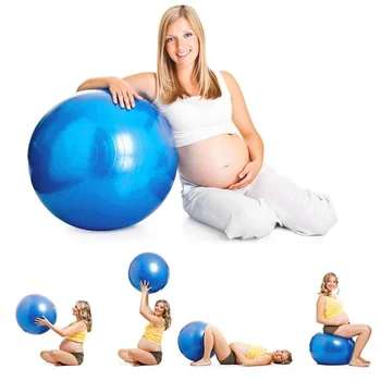 PVC Fitness Topu Yoga Topu Kalınlaşma patlamaya dayanıklı Spor Ev fitness Pilates Ekipmanları Denge Topu 45 cm
