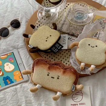 Karikatür Sevimli tost ekmeği Kalem Kutusu Öğrenci Kırtasiye Sevimli Büyük Kapasiteli saklama çantası Kawaii Okul Malzemeleri Okula Dönüş