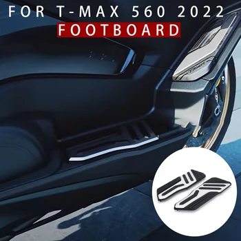 T-max 560 2022 Yeni Motosiklet Siyah Sürücü Yan Ayak Ayak Pedalları Ayak Pegs Footrests Uyar YAMAHA TMAX Tmax 560
