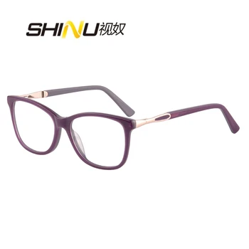 SHINU asetat kadın gözlük ilerici multifokal okuma gözlüğü Fotokromik anti mavi ışınları anti UV gözlük bayan için