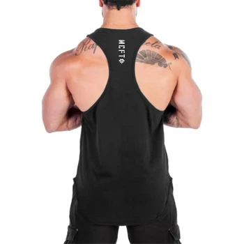 Profesyonel Vücut Geliştirme Stringer Tankı Üstleri Erkek Spor Y Geri koşu atleti Spor Erkekler Spor Giyim kolsuz gömlek