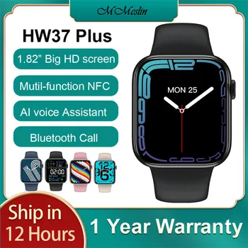 MMcslın Orijinal HW37 Artı Smartwatch Erkekler 1.82 