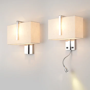 Zerouno Modern Kapalı led duvar Lambası Başucu Yatak Odası Aplike Aplik Çift Anahtarı İç Başlık Ev Otel Duvar Lambası
