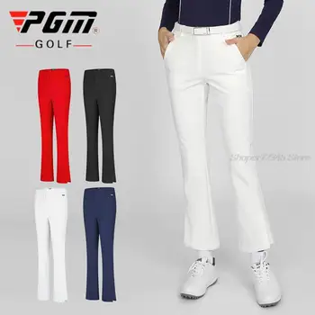 Pgm Kadın Golf Pantolon Sonbahar Alevlendi İnce Pantolon Bayanlar Yumuşak Elastik Rahat Golf Kıyafeti Kadınlar İçin Rüzgar Geçirmez Sweatpant XS-XL
