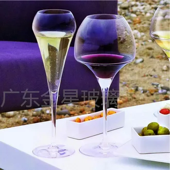 Kurşunsuz kristal kadeh cam kırmızı şarap şişesi şarap bardağı yaratıcı şampanya kadehi Bordeaux şarabı