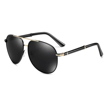 Marka Tasarım Polarize Güneş Gözlüğü Erkekler İçin Klasik Metal Erkekler Sürüş güneş gözlüğü Erkek UV400 Sunglass Shades Gözlük Oculos de sol