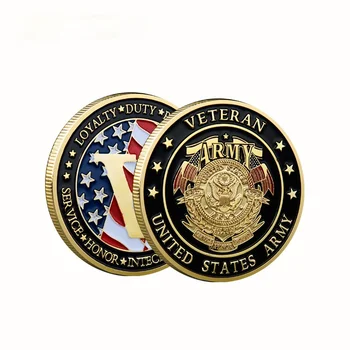 Avrupa ve Amerika Şövalye Onur Madalyası Veteran Amerika Birleşik Devletleri Ordusu Hatıra paraları Koymak Tüm Zırh Tanrı Koleksiyonu