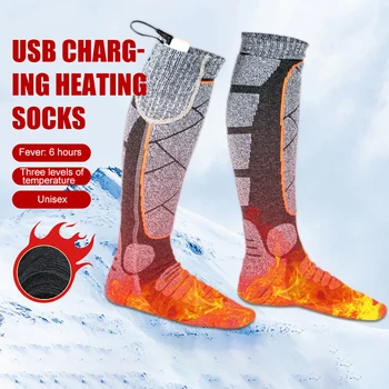 Elektrikli Ayak sıcak tutan çoraplar 3.7 v Pil ısıtma çorap Elastik Rahat 3 Modları Ayarlanabilir Balıkçılık Kamp Yürüyüş kayak için