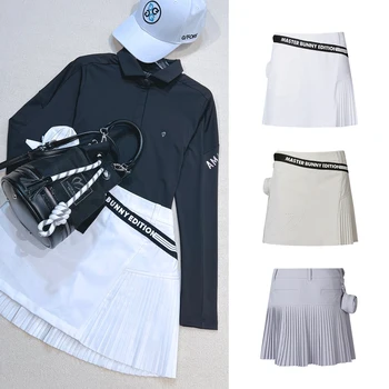 Golf Şort Etek Kadın Slim Fit Şal Kalça şirin Küçük bir çanta İle açık hava Spor Skort Etek Etek 