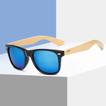 Bambu bacak Sunglass Ahşap Polarize Güneş Gözlüğü Erkek Gözlük Erkekler UV400 Koruma Gözlük Ahşap Orijinal Oculos fastion