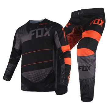 Siyah Turuncu MX Combo Forması Pantolon 2022 Motocross 360 Rıet dişli seti ATV UTV Bisiklet Kıyafet Offroad Bisiklet Erkek Takım Elbise Yetişkin için