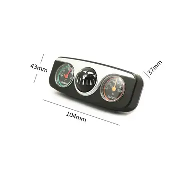Mini 3 İn 1 Kılavuz Topu otomobil araç Dashboard Pusula Termometre Higrometre Navigasyon Pusula Araba Iç Aksesuarları