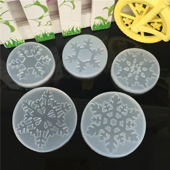 Kar tanesi silikon kalıp Fondan Kek Sugarcraft Bisküvi 3D Kek Dekorasyon Araçları Epoksi Reçine Kalıpları Takı İçin