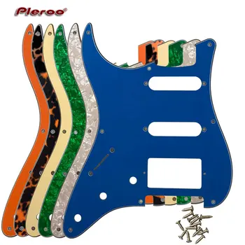 Kaliteli Gitar Parçaları ABD Solak 57 ' 8 Vida Delikleri Strat Gitar Pickguard PAF Humbucker HSS Scratch Plaka