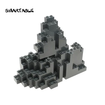 Smartable Rockery Höyük Kaya Yapı Taşları MOC Parçaları Oyuncaklar Kale Bahçe İçin Uyumlu Büyük Marka 6082/6083/23996 8 adet / grup