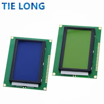 128 * 64 NOKTA LCD modülü 5V mavi ekran 12864 LCD arka aydınlatmalı ST7920 Paralel port LCD12864 arduino için