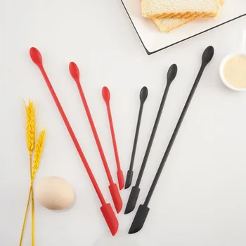 Silikon Makyaj Spatula Esnek tereyağı bıçağı Uzatmak Mini Yumuşak Kavanoz Kek Krem Reçel Sıyırıcılar Mutfak Pişirme Araçları Bıçak Gereçler