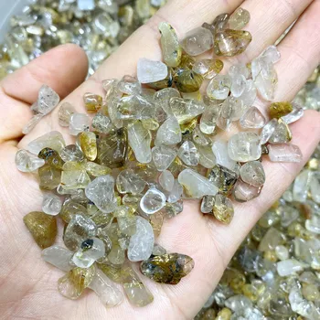 100g Doğal Kuvars Rutilated Eskitme Taşlar Kristaller ve mineraller Akvaryum C789 Doğal Taşlar Ve Mineraller Damla Nakliye