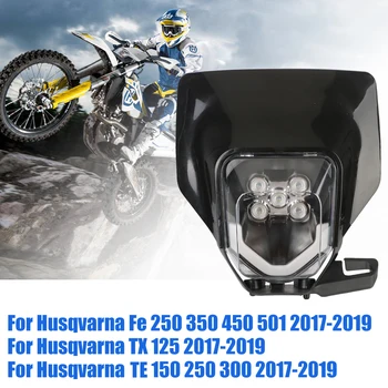 6000K 12V Motosiklet Far LED kafa lambası ışığı Aksesuarları Husqvarna FE 250 350 450 501 TX 125 TE 150 250 300 2017-2019