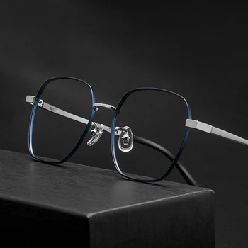 HOTOCHKI Saf Titanyum Gözlük En kaliteli Unisex Gözlük Çerçeveleri Zarif Gözlük Bilgisayar Gözlük Çerçeveleri óculos