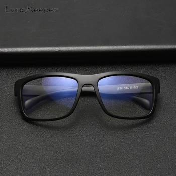 LongKeeper Bilgisayar Gözlükleri Erkekler Anti mavi ışık Gözlük Kadınlar Şeffaf Lens Optik Göz Gözlük UV engelleme Oyun Gözlükleri