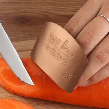 1 ADET Paslanmaz Çelik Parmak Koruma Parmak Güvenli Koruyucu Bıçak Kesme Sebze Parmak Koruma Aracı Yaratıcı Mutfak Gadget