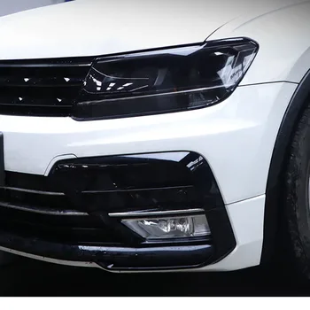 Araba Far koruyucu film TPU Siyah Anti-scratch Sticker Volkswagen vw Tiguan L 2017 2018 2019 2020 Araba Aksesuarları