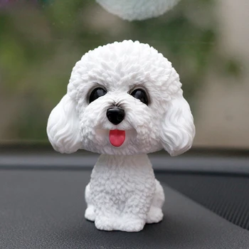 Araba Süsler Bobblehead Oyuncak Köpek Oyuncak Başını Sallayarak Köpek Güzel Araba Dashboard Dekor Sevimli Sallayarak Kafa Bebek Oto iç Aksesuar