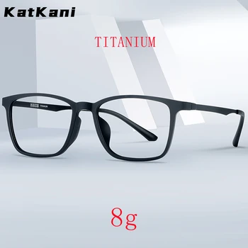 Katkısı Ultra Hafif Moda TR90 Süper Esnek Saf Titanyum Rahat Kare Optik Reçete Gözlük Çerçevesi Erkekler HR3067