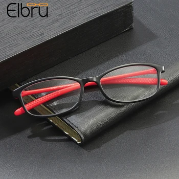 Elbru Klasik Anti-mavi ışık okuma gözlüğü Klasik Ultralight TR90 Presbiyopik Gözlük Unisex Gözlük Derece + 1.0 ila + 4.0